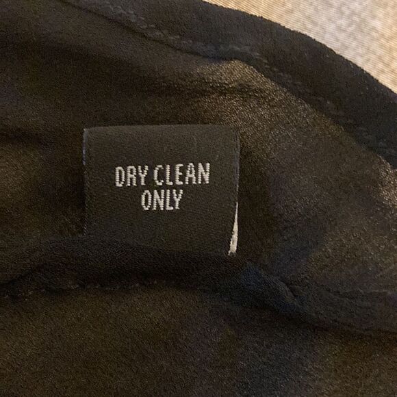 Free In St Barth Black Silk Beaded Sheer Tank Top/Coverup. Size Medium. - Picture 6 of 7